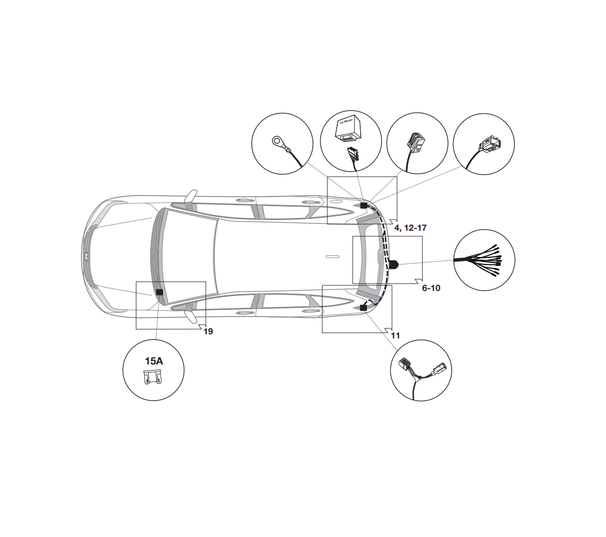 Электрика фаркопа Hak-System (13 pin) для Honda CR-V 2012-2017 26070520 в 