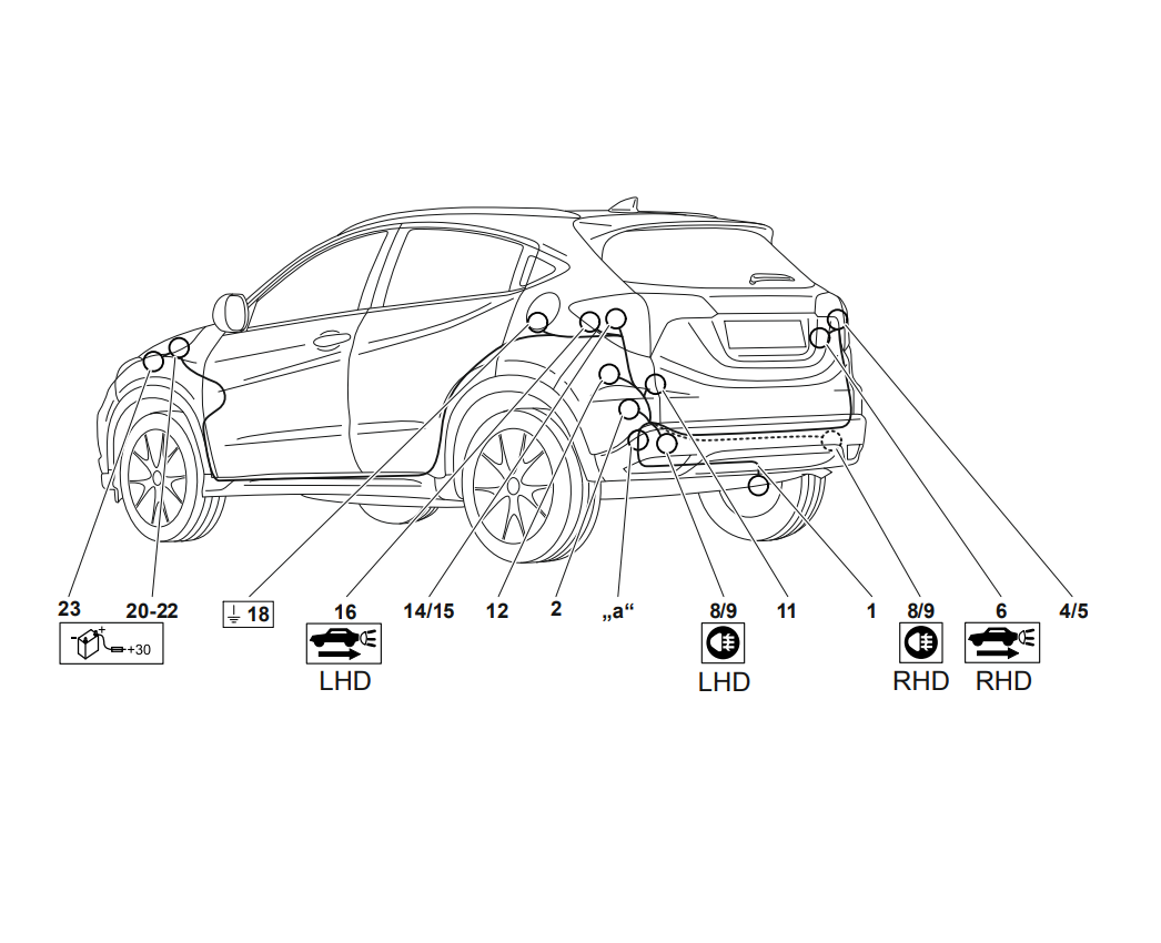 Электрика фаркопа Westfalia (7 pin) для Honda HR-V 2015- 338110300107 в 