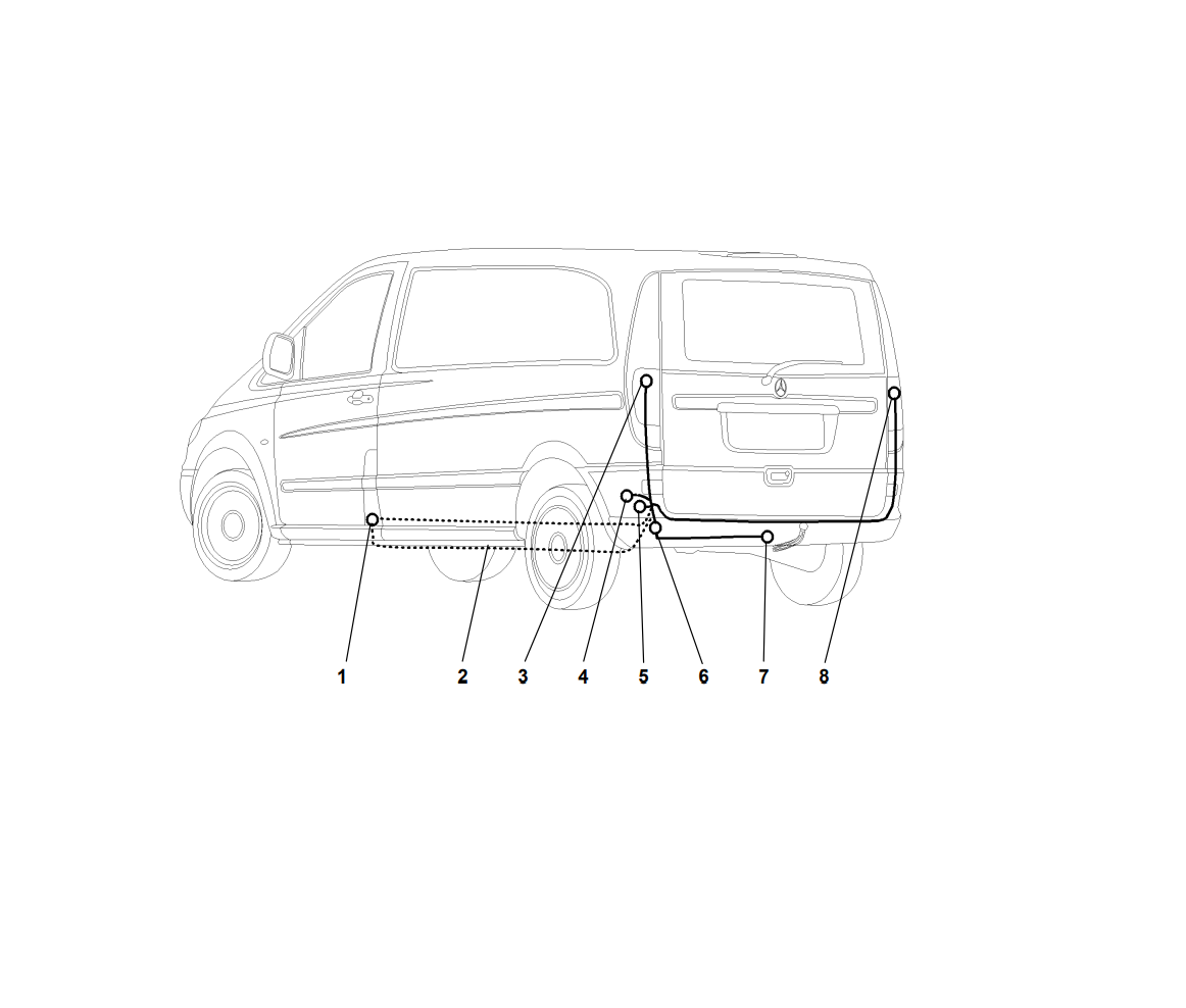 Электрика фаркопа Westfalia (7 pin) для Mercedes Viano 2003-2014 313176300107 в 