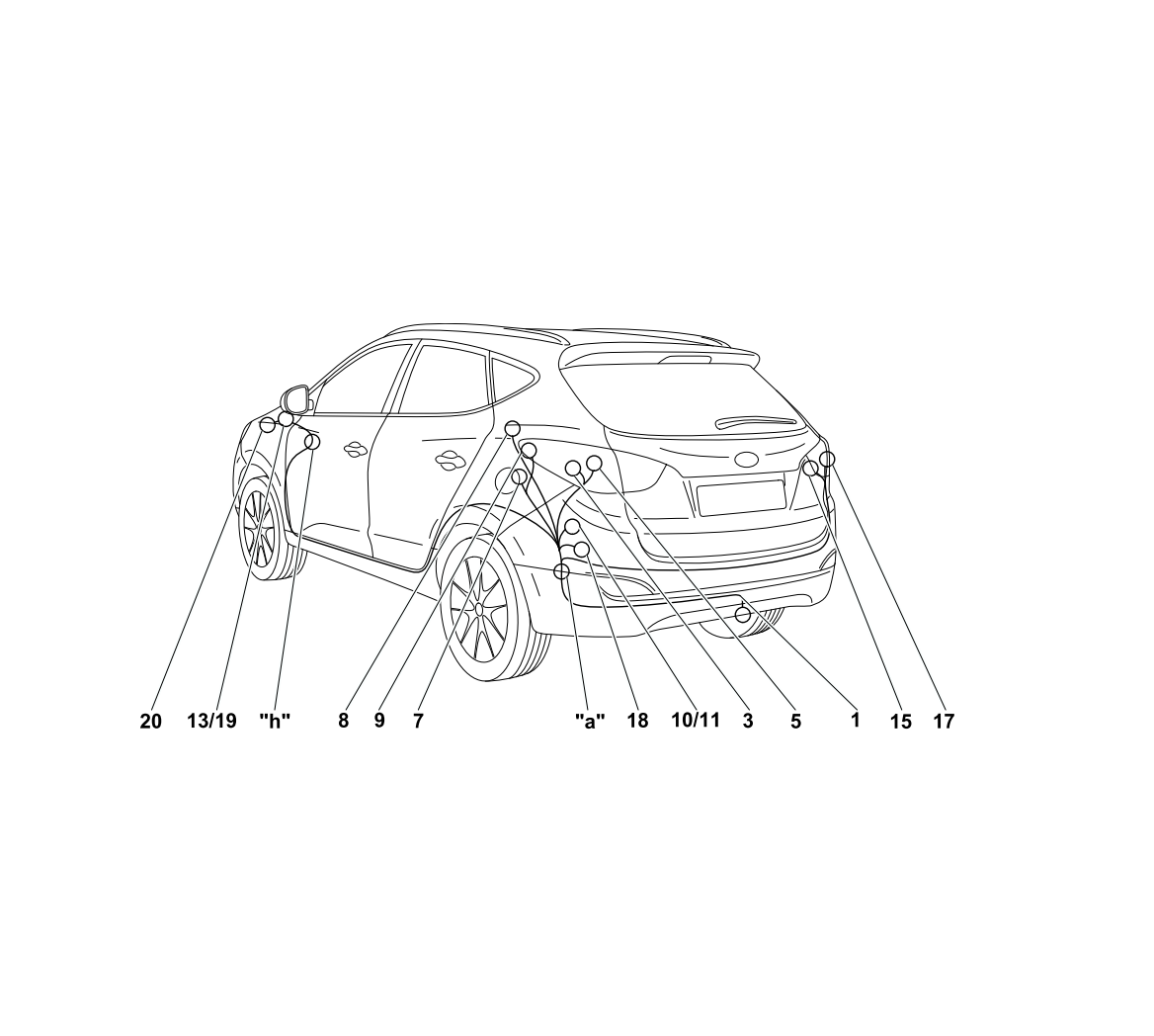 Электрика фаркопа Westfalia (7 pin) для Hyundai Tucson 2015-2018 346049300107 в 