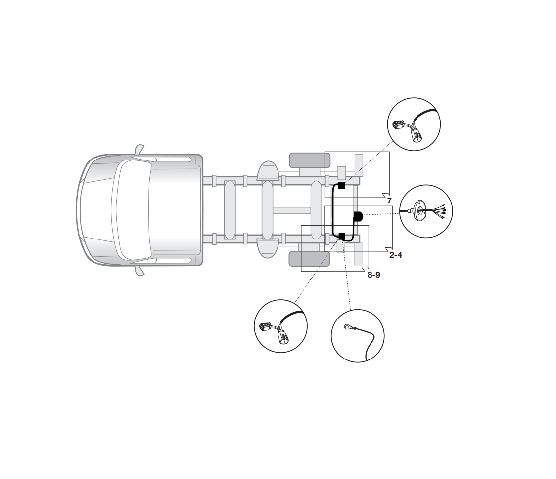 Электрика фаркопа Hak-System (7 pin) для Ford Transit 2000-2011 16060515 в 