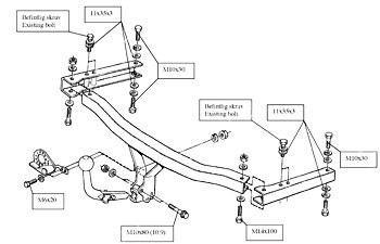 Фаркоп Brink для Audi A6 Allroad 2001-2006 Арт. 403900 403900 в 