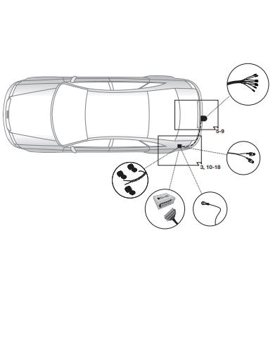 Электрика фаркопа Hak-System (7 pin) для Audi Q8 2018- 16010526 в 