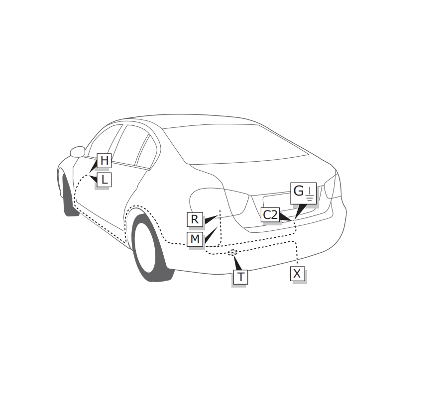 Электрика фаркопа Brink (13 pin) для BMW X3 2010-2017 703344 в 