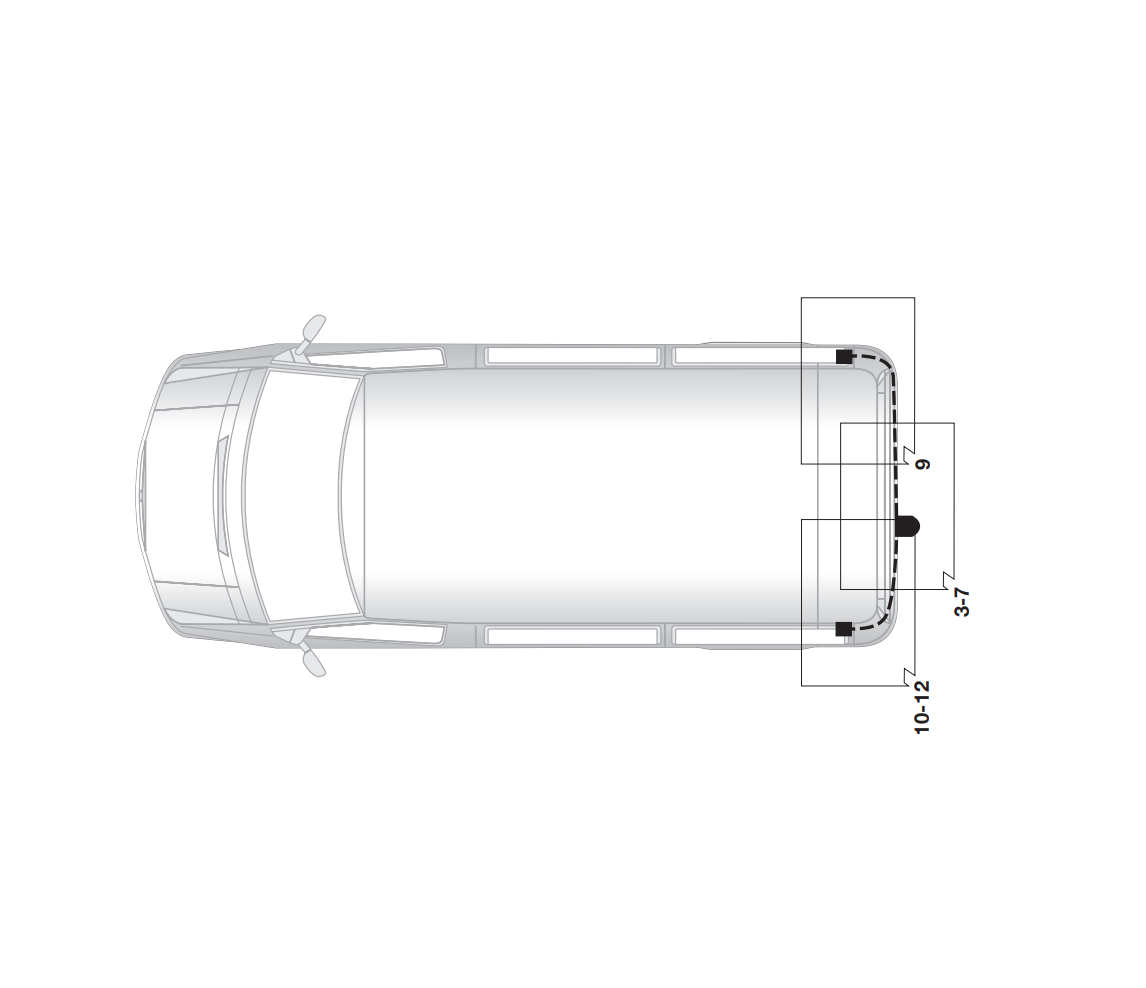 Электрика фаркопа Hak-System (13 pin) для Peugeot Boxer 2002-2006 26500500 в 