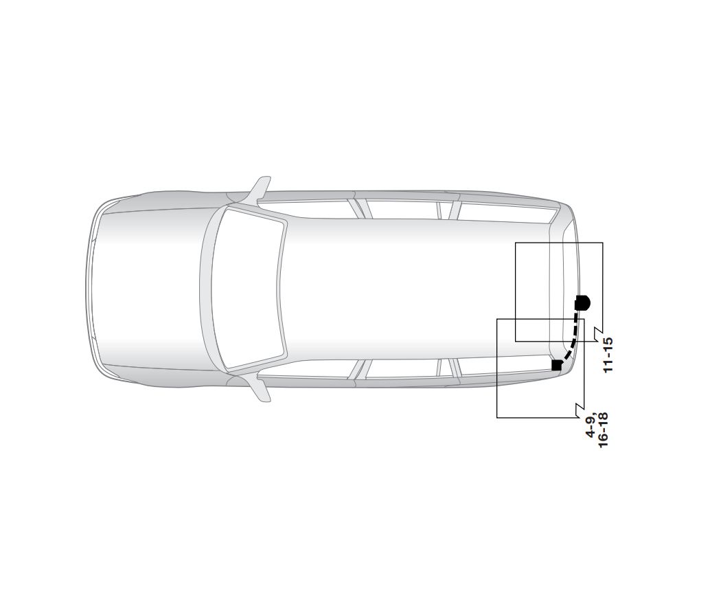 Электрика фаркопа Hak-System (7 pin) для Opel Zafira 2005-2014 12150520 в 