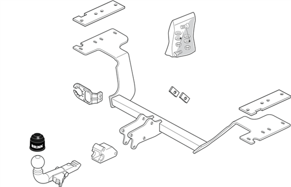 Фаркоп Brink для Honda CR-V (RD 8/9) 2002-2006  Арт. 401600 401600 в 