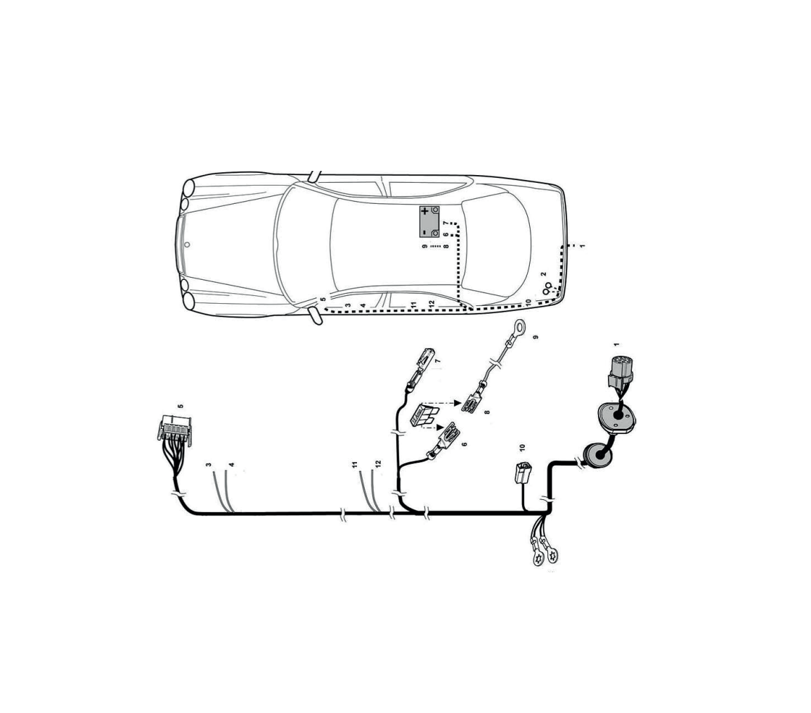 Электрика фаркопа Hak-System (7 pin) для Mercedes E-class 1995-2002 12040103 в 