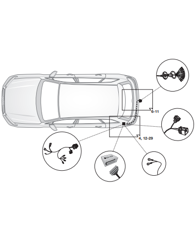 Электрика фаркопа Brink (13 pin) для Audi Q7 2020- 701514 в 