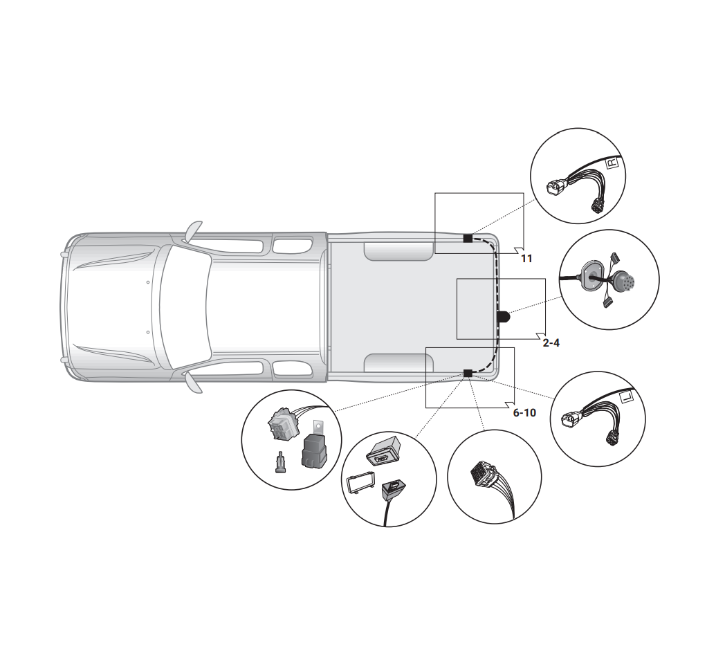 Электрика фаркопа Hak-System (13 pin) для Isuzu D-Max 2020- 21090510 в 