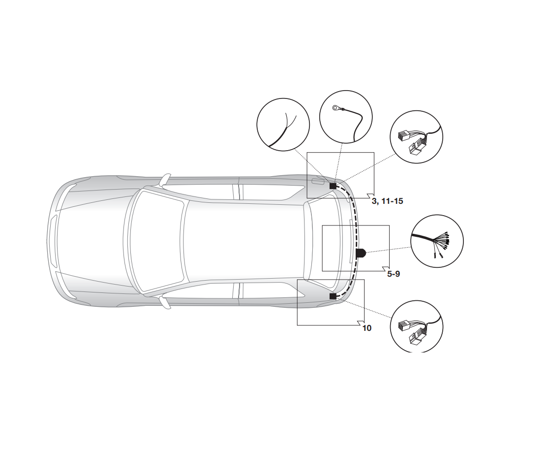 Электрика фаркопа Hak-System (13 pin) для Suzuki SX 4 2006-2016 26500519 в 