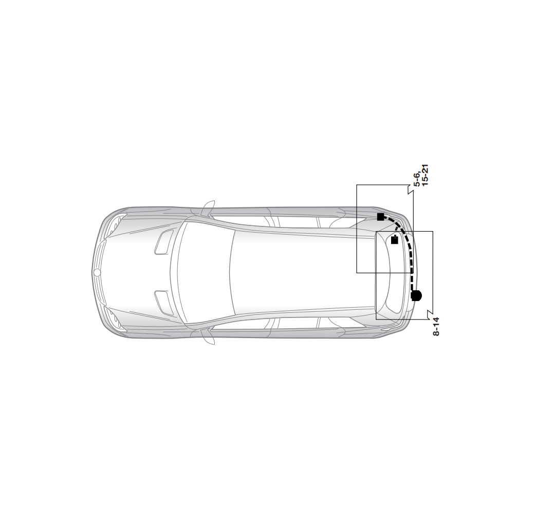 Электрика фаркопа Hak-System (13 pin) для Mercedes R-class 2006-2017 21040513 в 