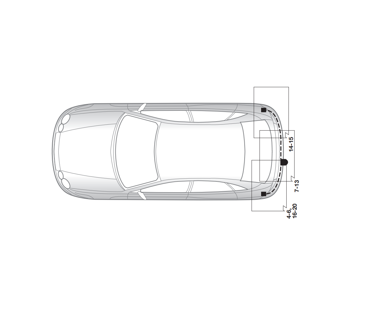 Электрика фаркопа Hak-System (13 pin) для Jaguar X-Type 2004-2007 26360500 в 