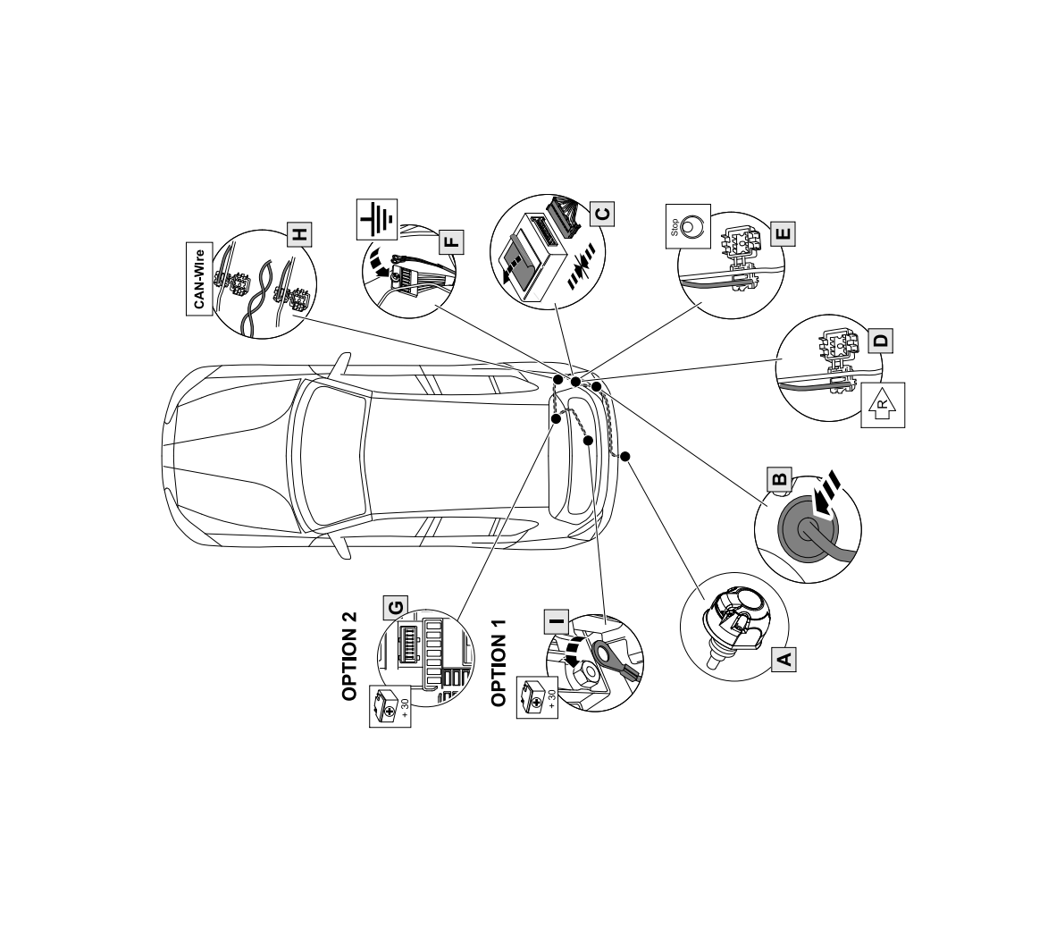 Электрика фаркопа Brink (7 pin) для BMW 7 серия 2008-2015 703463 в 