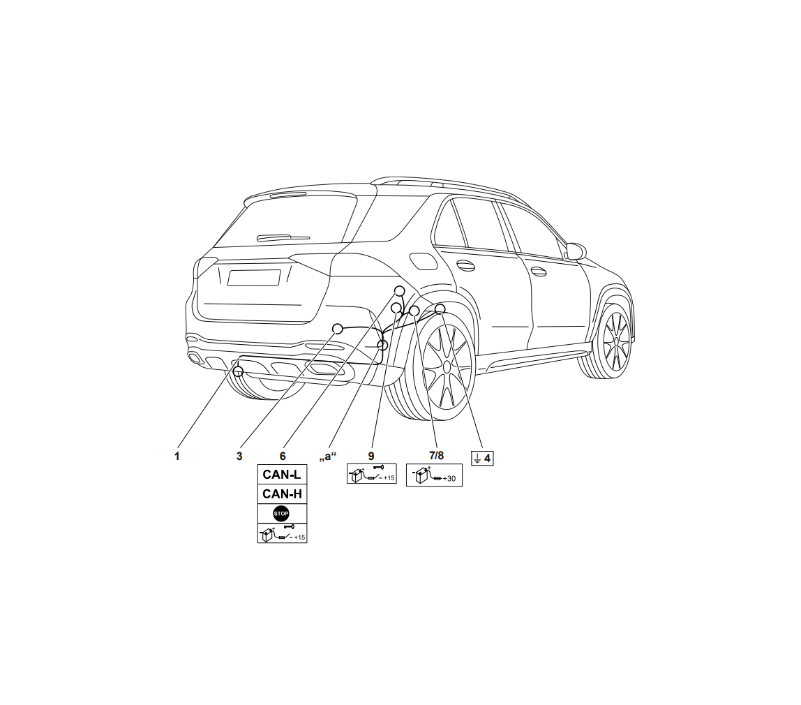 Электрика фаркопа Westfalia (13 pin) для Mercedes GLS-class 2019- 313446300113 в 