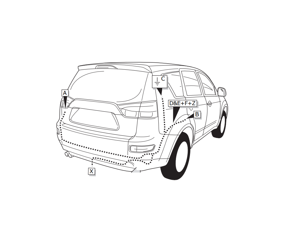 Электрика фаркопа Brink (7 pin) для Citroen C-Crosser 2007-2013 729431 в 