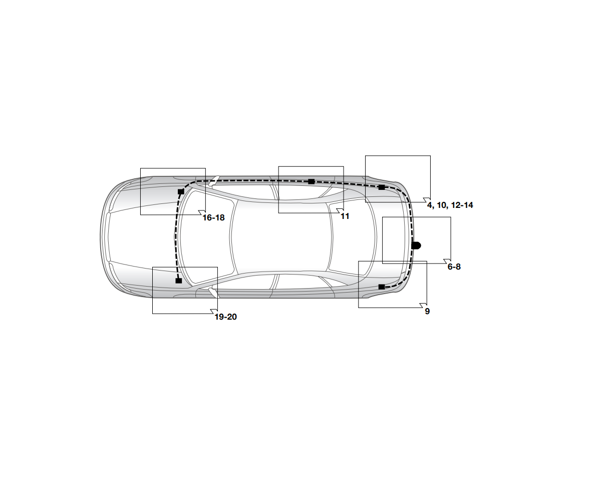 Электрика фаркопа Hak-System (13 pin) для BMW 3 серия (E46) 1998-2006 21020509 в 