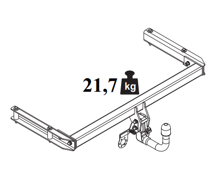 Фаркоп Auto-Hak для Audi A6 allroad 2006-2012 Арт. A 28V A 28V в 