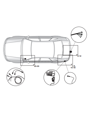 Электрика фаркопа Hak-System (7 pin) для Volkswagen Jetta 2011-2019 12500559 в 