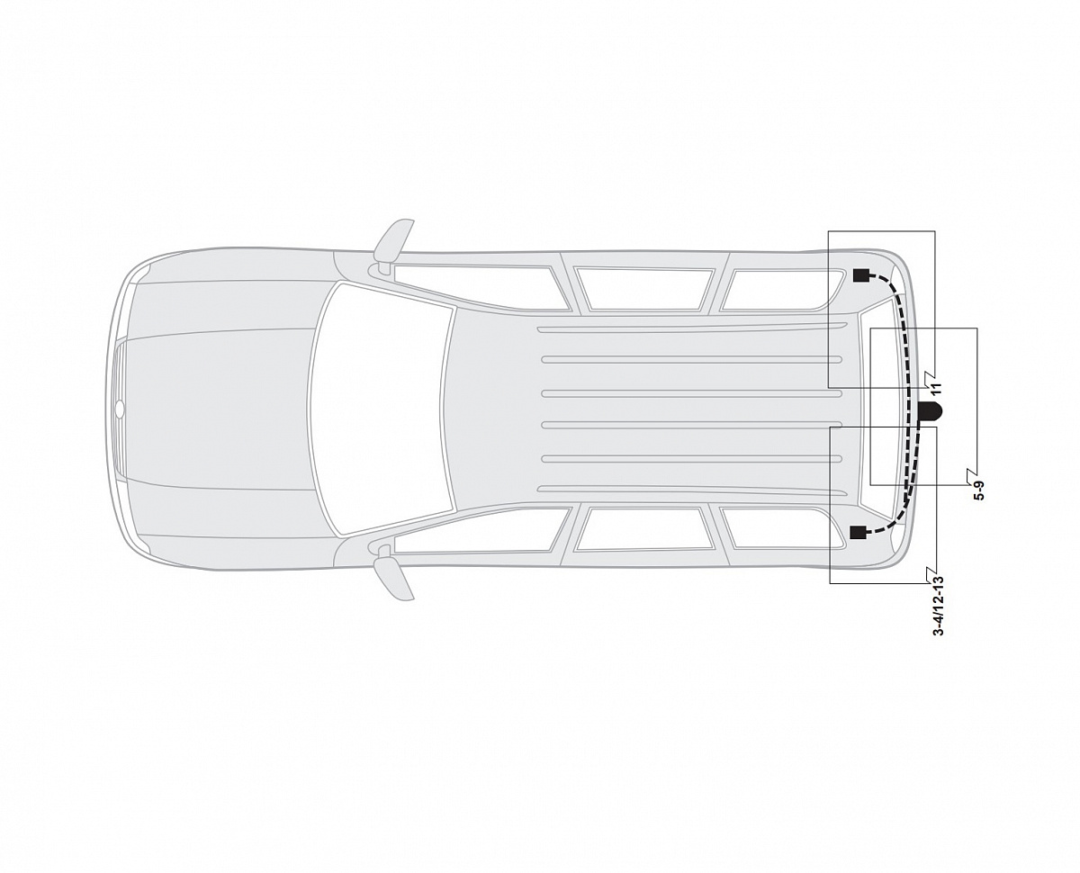 Электрика фаркопа Hak-System (7 pin) для Volkswagen Bora 1999-2005 16270507 в 