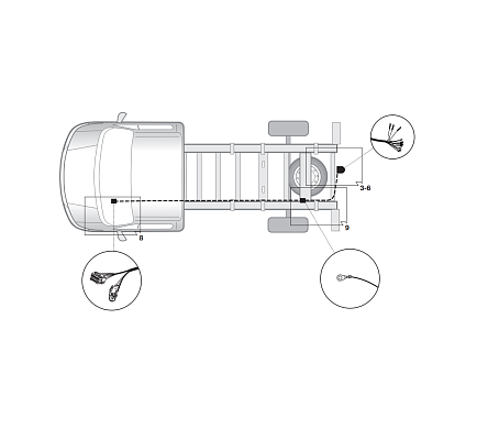 Электрика фаркопа Hak-System (13 pin) для Renault Master 2010-2014 21500553 в 