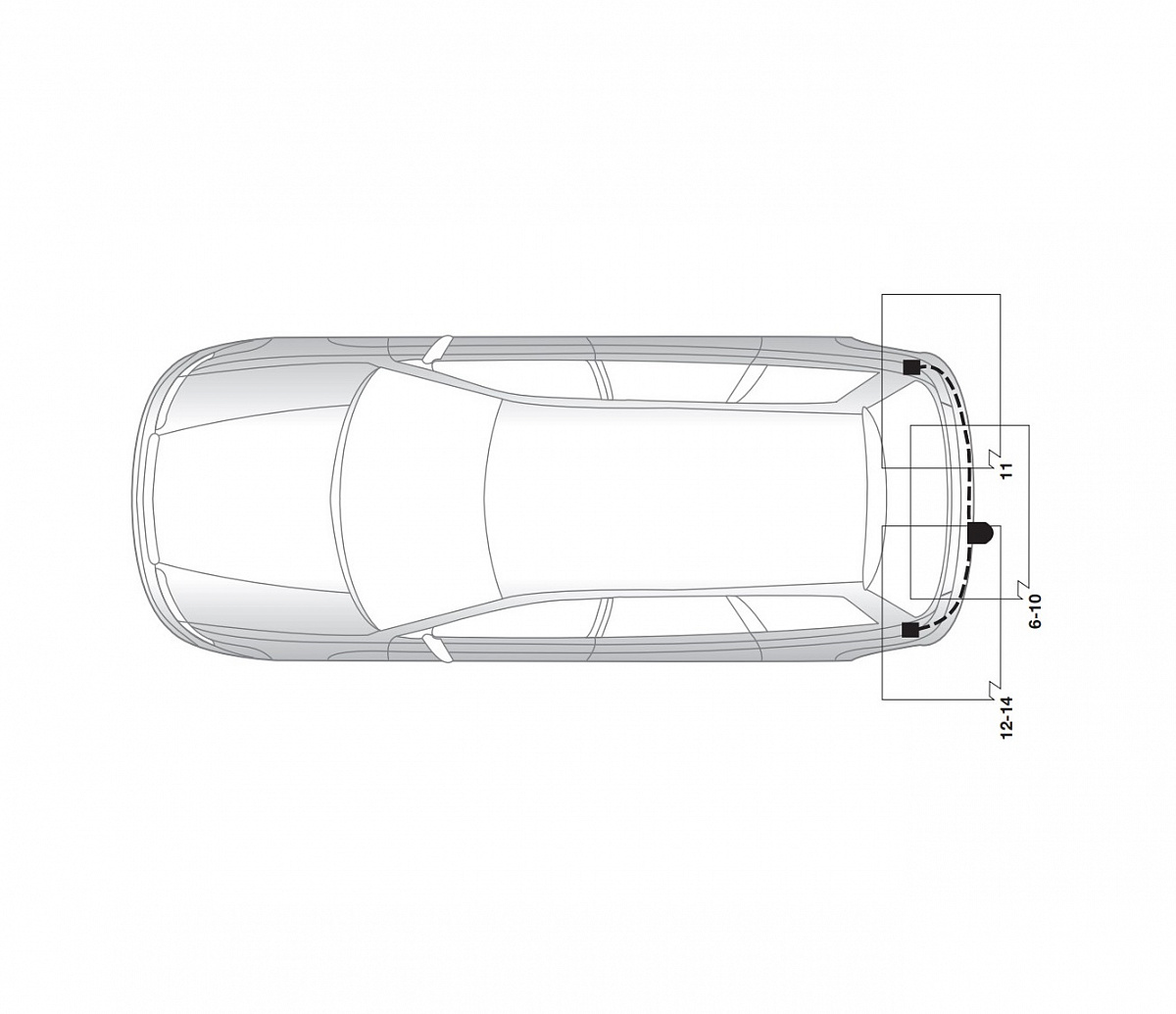 Электрика фаркопа Hak-System (13 pin) для Toyota Avensis 2003-2008 26250506 в 