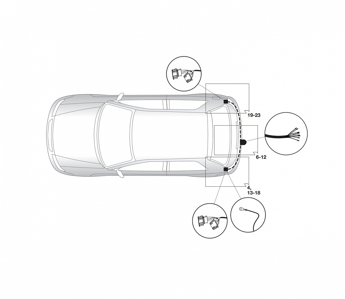 Электрика фаркопа Hak-System (7 pin) для Volkswagen Fox 2005-2011 16270514 в 