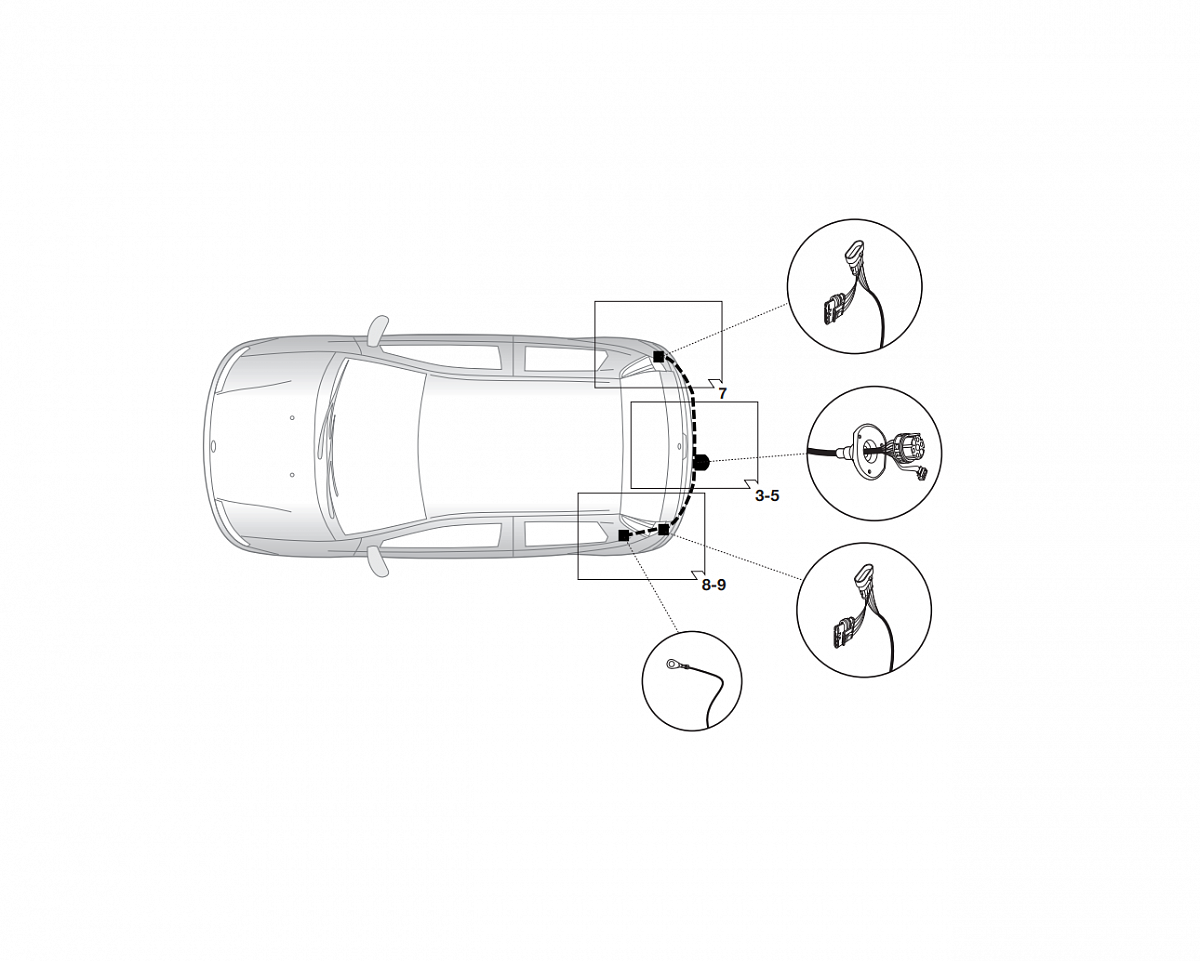 Электрика фаркопа Hak-System (7 pin) для Mitsubishi Colt 2008-2011 16130513 в 