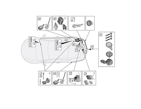 Электрика фаркопа ECS (13 pin) для BMW 5 серия 2004-2014 BW008D1 в 