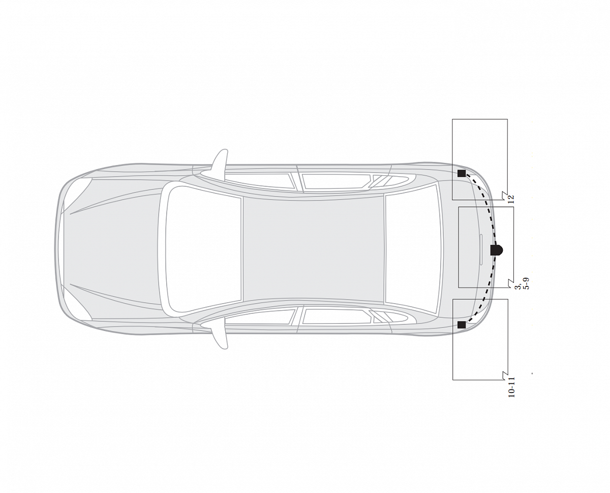 Электрика фаркопа Hak-System (7 pin) для Renault Megane 2003-2009 16180510 в 