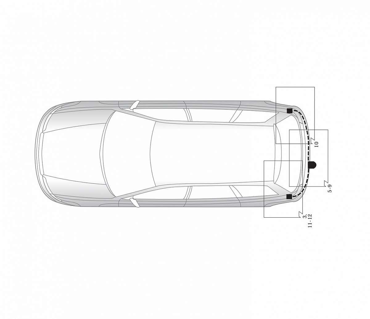 Электрика фаркопа Hak-System (7 pin) для Toyota Corolla 2002-2007 16250513 в 