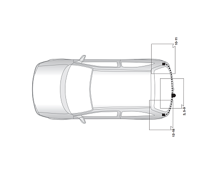 Электрика фаркопа Hak-System (13 pin) для Honda FR-V 2005-2009 26070509 в 