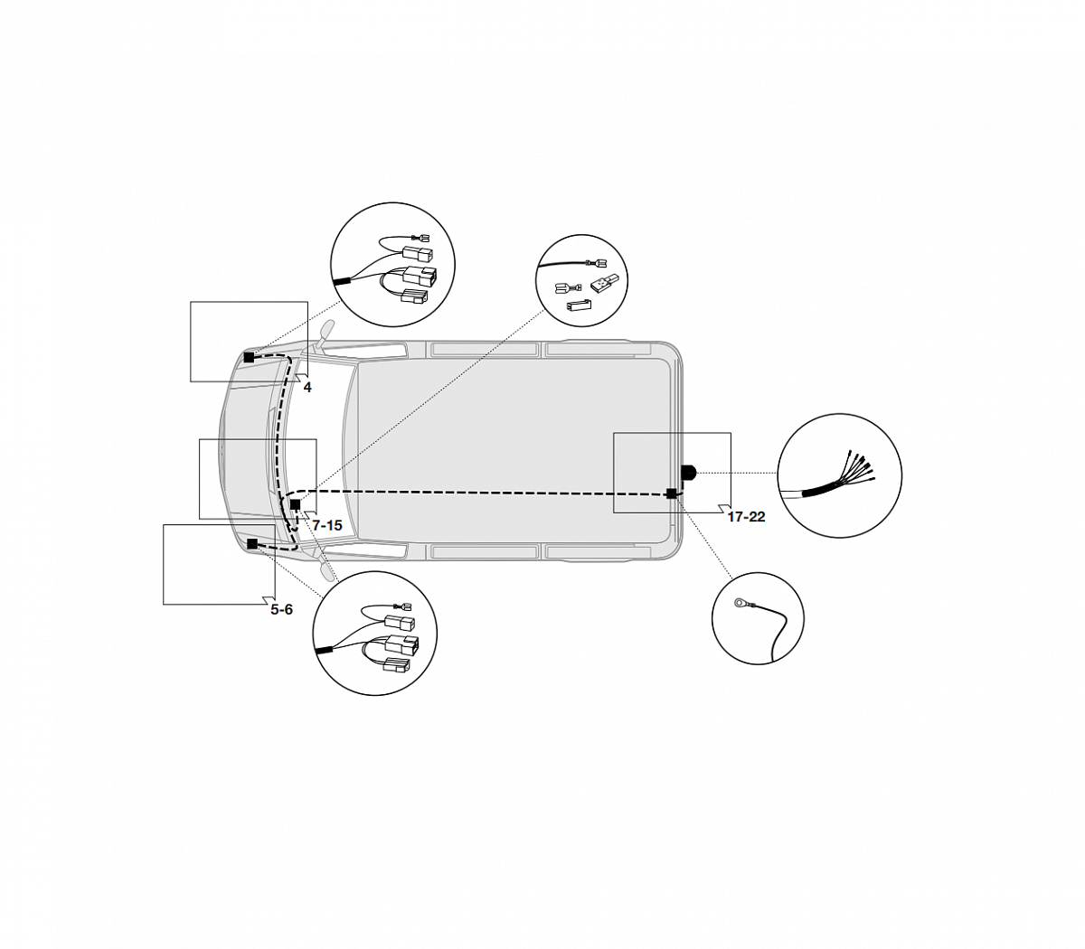 Электрика фаркопа Hak-System (13 pin) для Volkswagen LT 1996-2006 26500504 в 