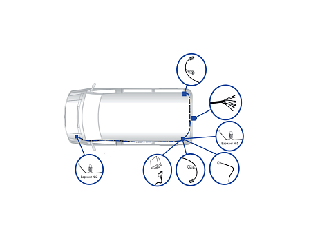 Электрика фаркопа TowRus (7 pin) для Peugeot Traveller (e-Traveller) 2016- EMP2-07 в 