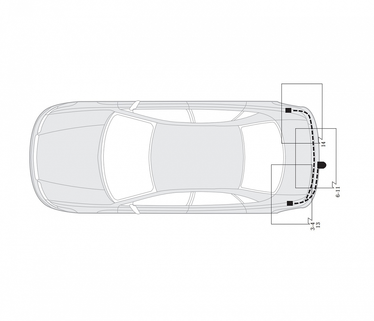 Электрика фаркопа Hak-System (7 pin) для Volkswagen Passat B5 1996-2000 16270508 в 