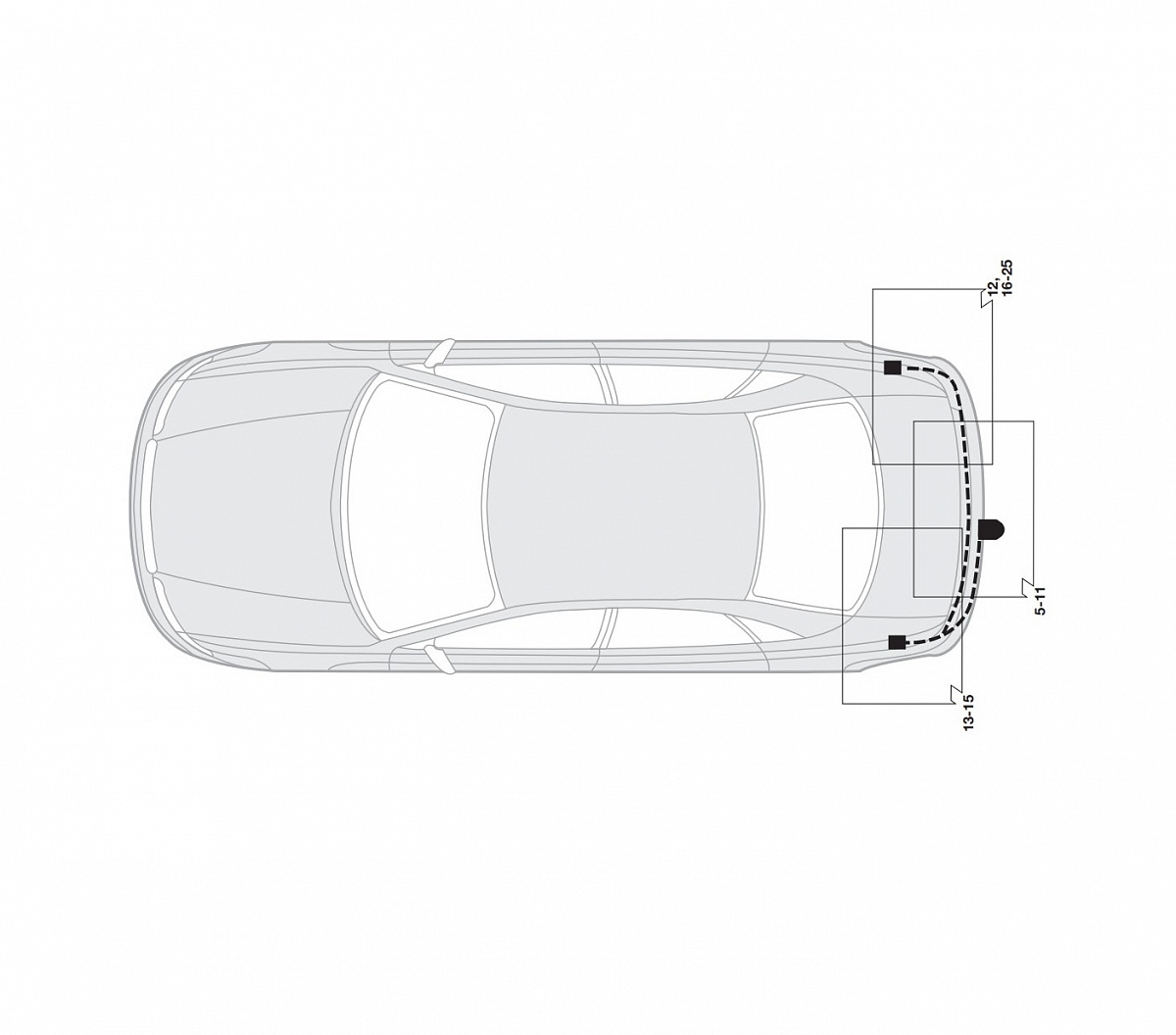 Электрика фаркопа Hak-System (13 pin) для Skoda Superb 2002-2008 26220003 в 