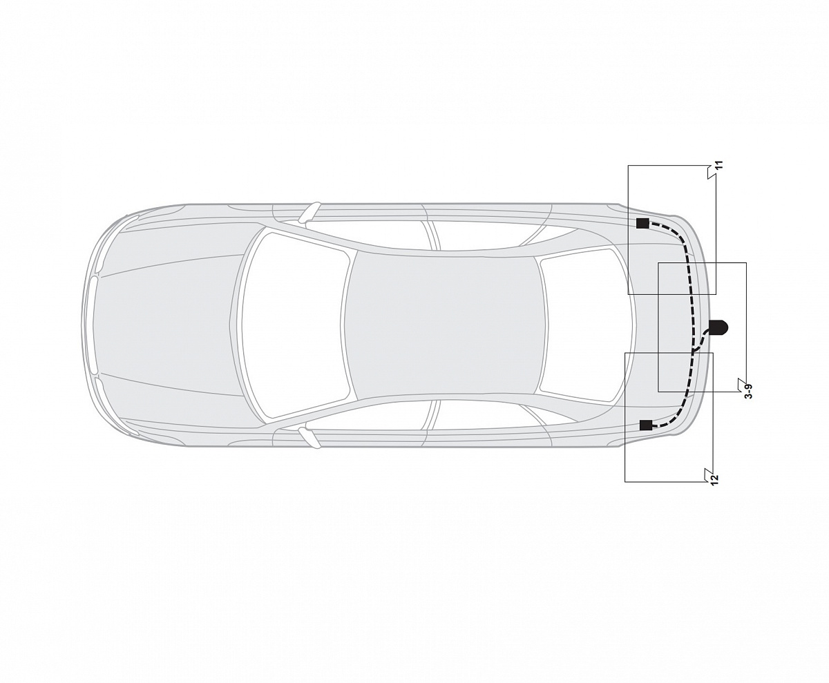 Электрика фаркопа Hak-System (13 pin) для Volkswagen Golf 1997-2006 26270506 в 