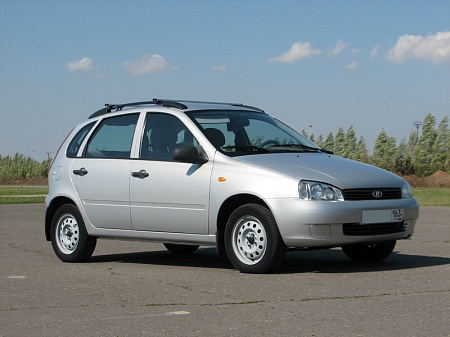 Рейлинг для Lada Kalina (хэтчбек) 2006-2013, полимер черный 0208-02 в 