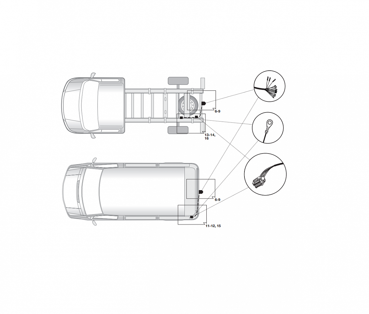 Электрика фаркопа Hak-System (13 pin) для Opel Movano 2010- 21500549 в 