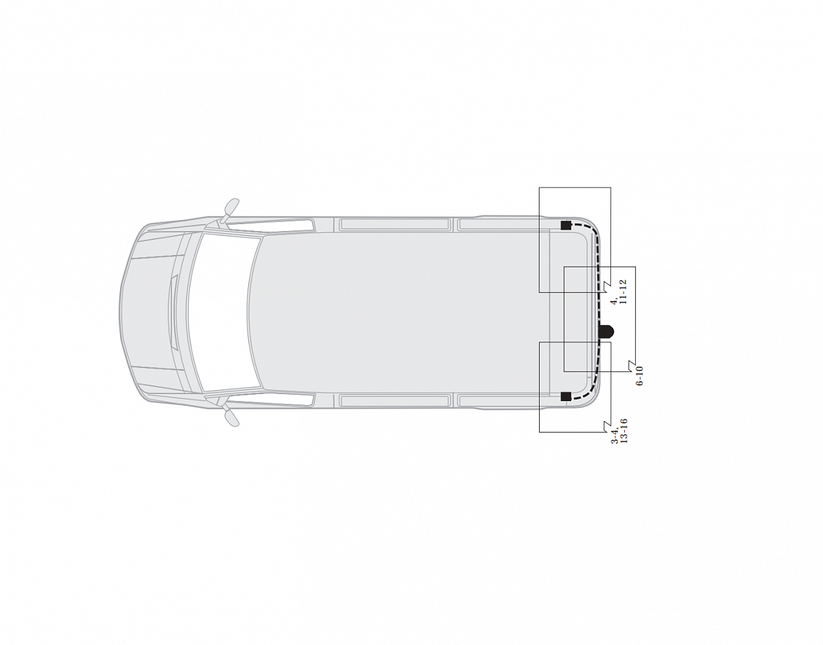 Электрика фаркопа Hak-System (7 pin) для Nissan Kubistar 2003-2009 16500514 в 