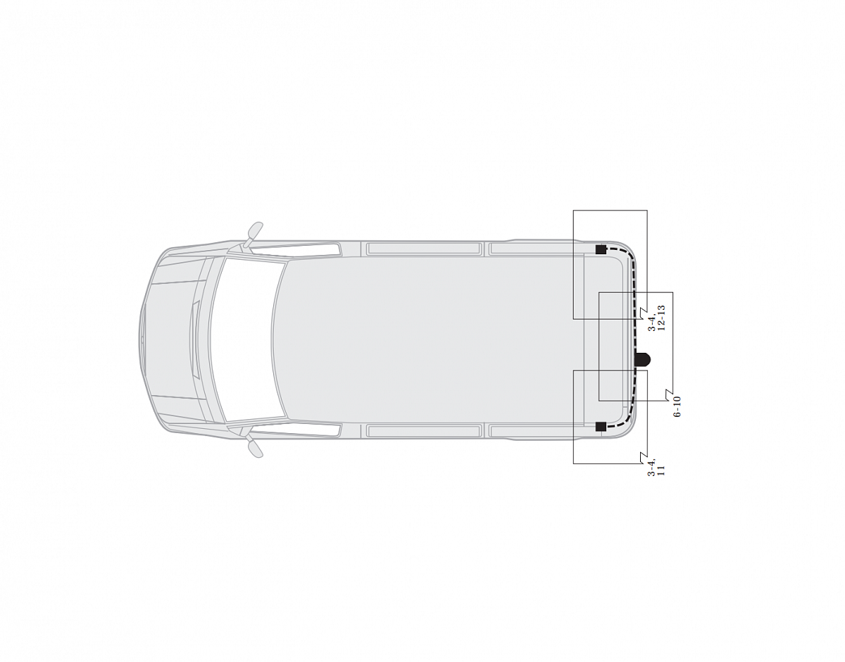 Электрика фаркопа Hak-System (7 pin) для Nissan Interstar 2002-2003 16500512 в 