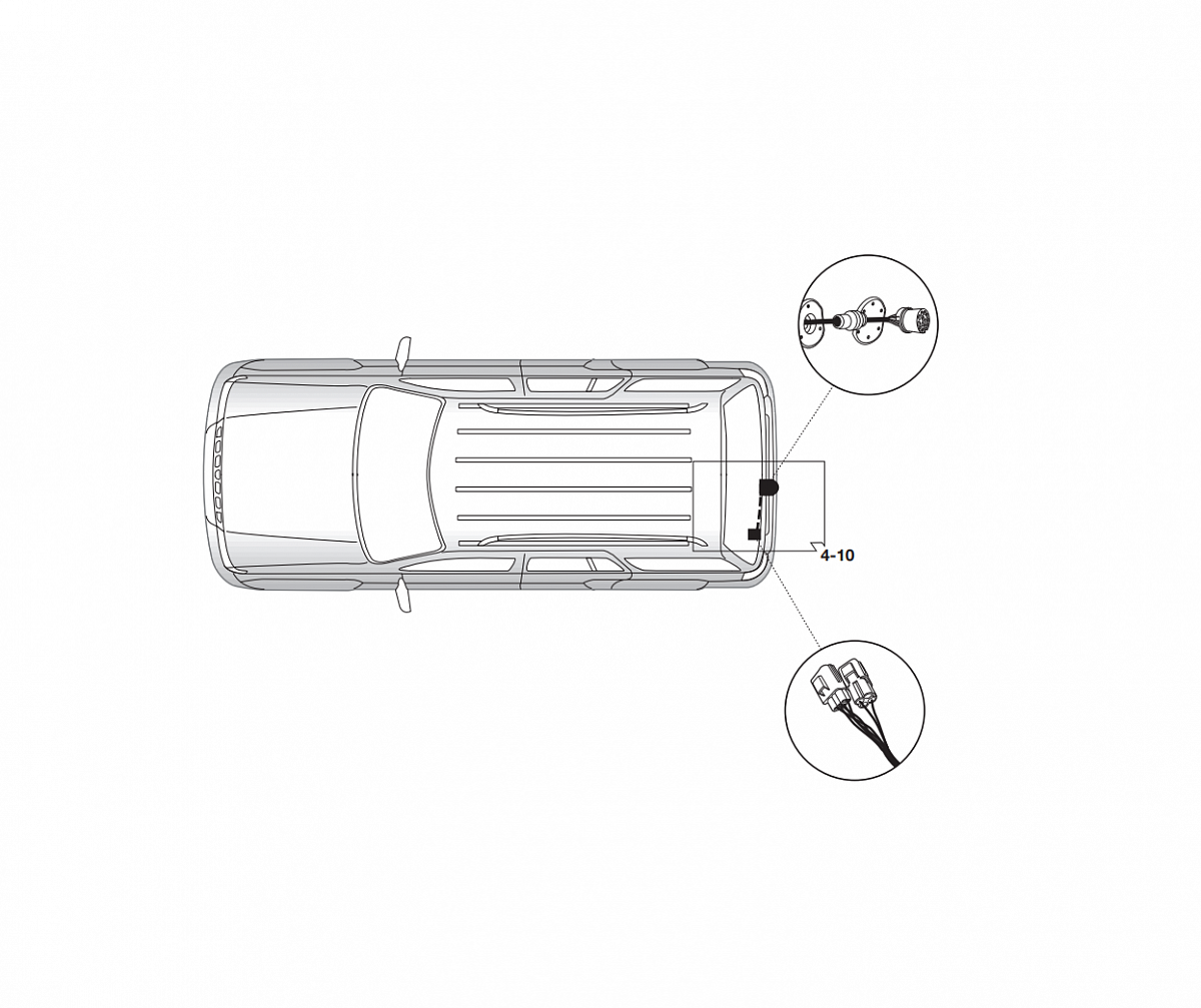 Электрика фаркопа Brink (13 pin) для Land Rover Range Rover Sport 2013- 744264 в 