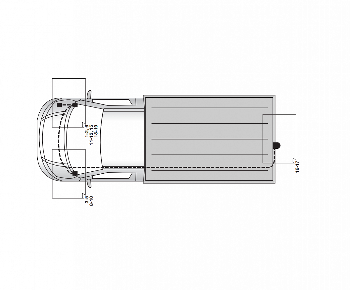 Электрика фаркопа Hak-System (13 pin) для Citroen Jumper 2002-2006 26500516 в 