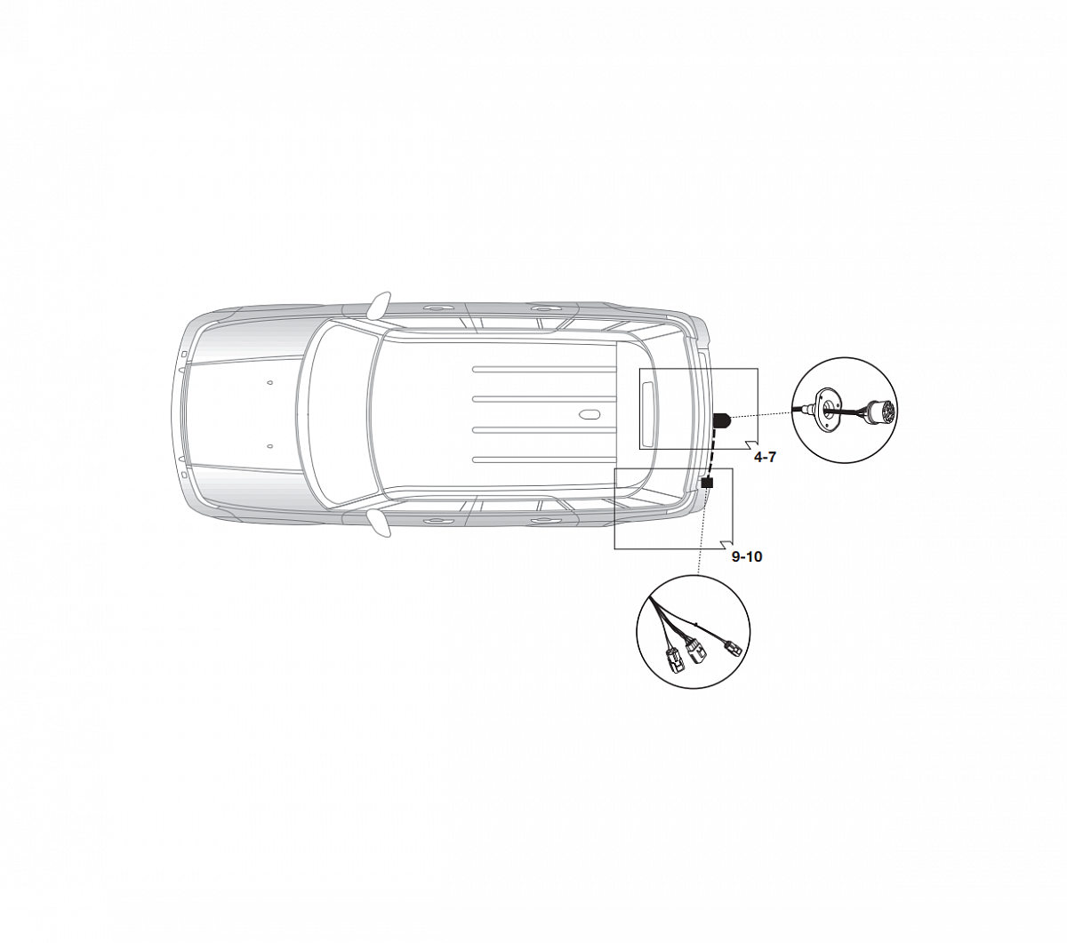 Электрика фаркопа Brink (13 pin) для Land Rover Range Rover Sport 2011-2013 744254 в 