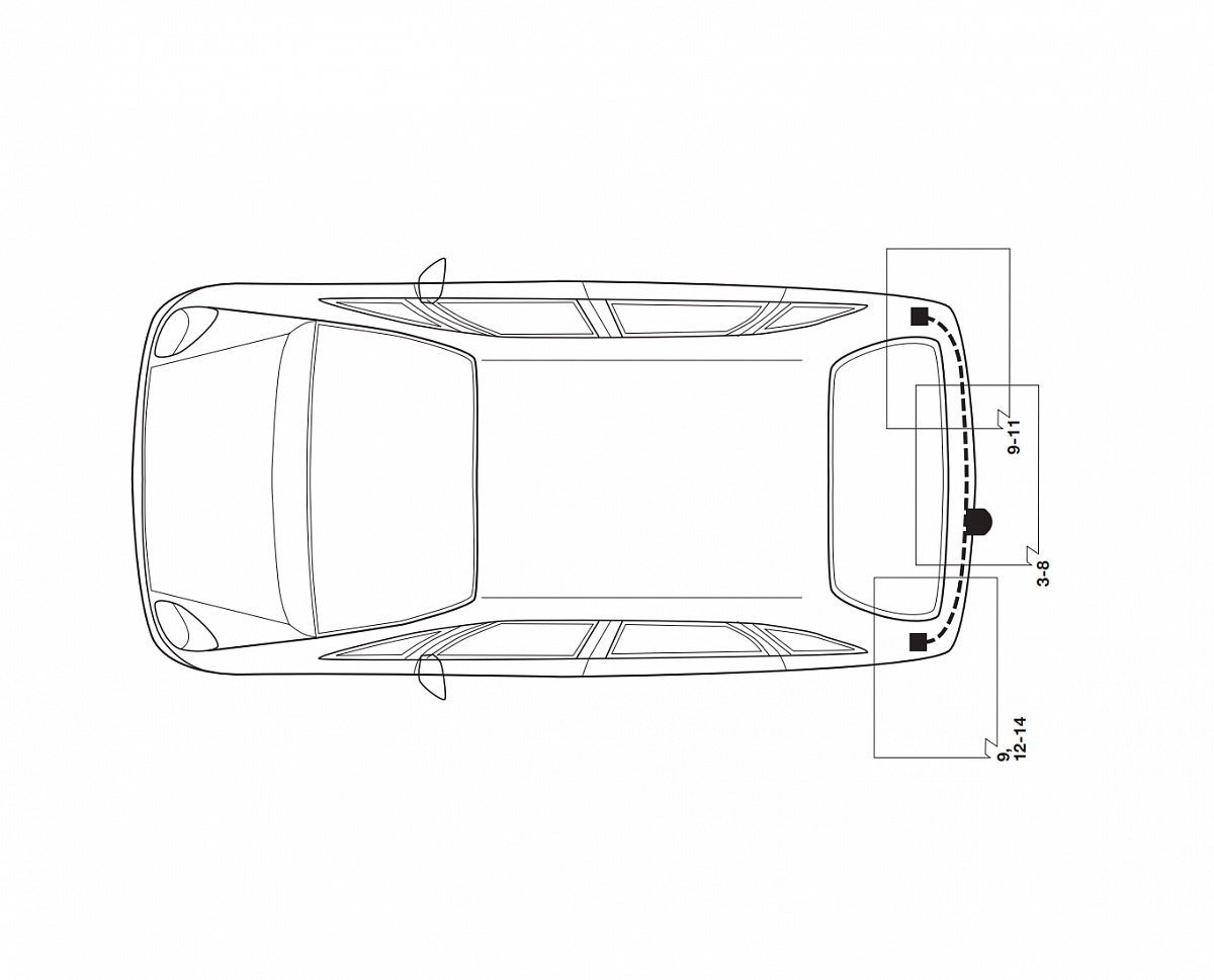 Электрика фаркопа Hak-System (7 pin) для Renault Scenic 2003-2009 16180511 в 