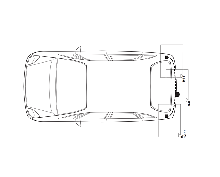 Электрика фаркопа Hak-System (7 pin) для Renault Scenic 2003-2009 16180511 в 