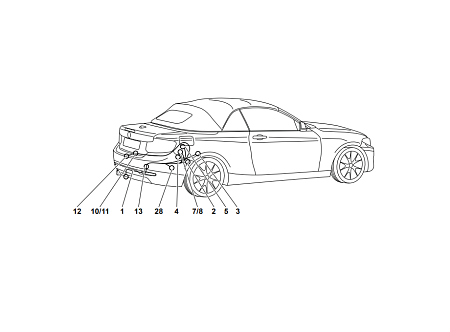 Электрика фаркопа Westfalia (13 pin) для BMW 2 серия 2014-2020 303352300113 в 