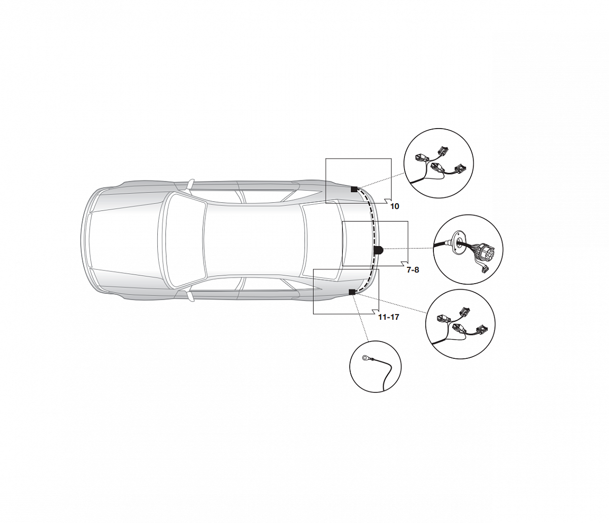 Электрика фаркопа Hak-System (7 pin) для Mazda CX-5 2012-2015 16120510 в 