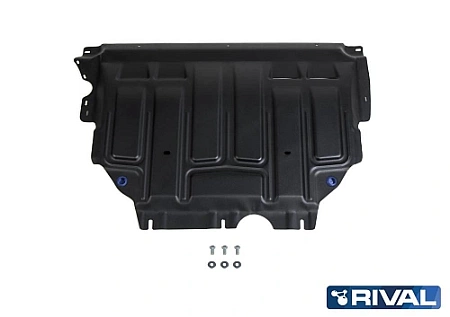 Защита картера и КПП RIVAL для Volkswagen Tiguan 2017-, V-1.4 (125л.с.;150л.с.);2.0d(150л.с.);2.0 (180л.с.;220л.с.) 111.5127.1 в 