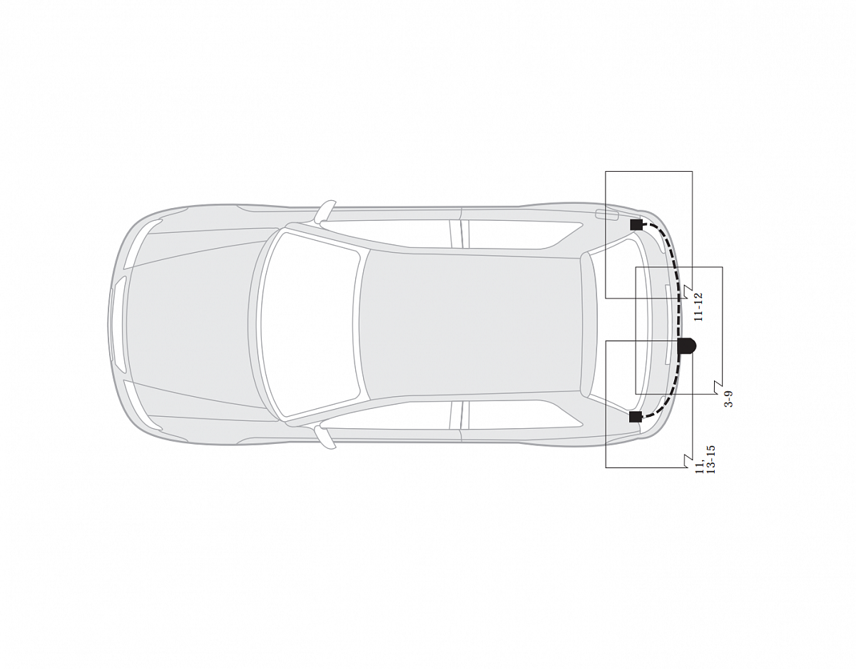 Электрика фаркопа Hak-System (13 pin) для Peugeot 307 2001-2005 26160501 в 